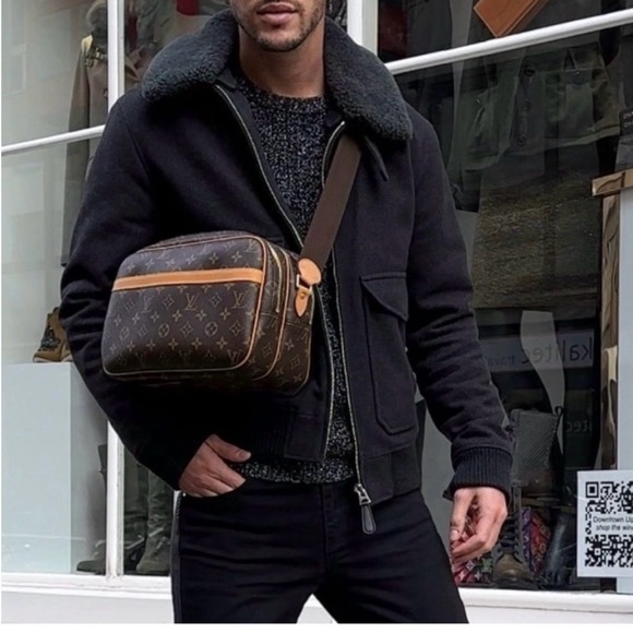 💕👜LOUIS VUITTON Reporter PM Crossbody Shoulder Bag Monogram Leather - Picture 15 of 16